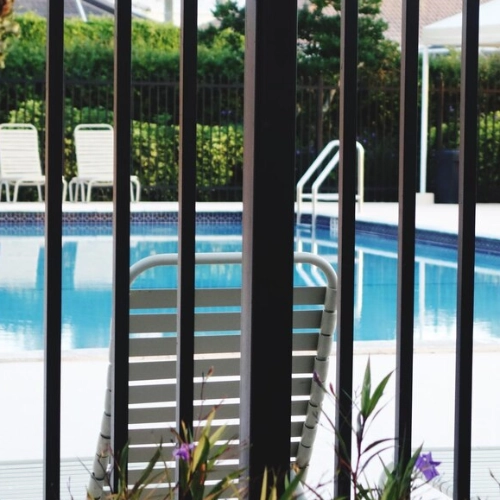 Iron Pool Fence