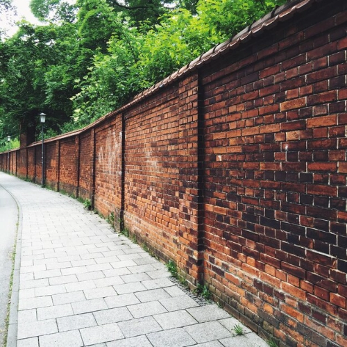 Solid Brick Fence